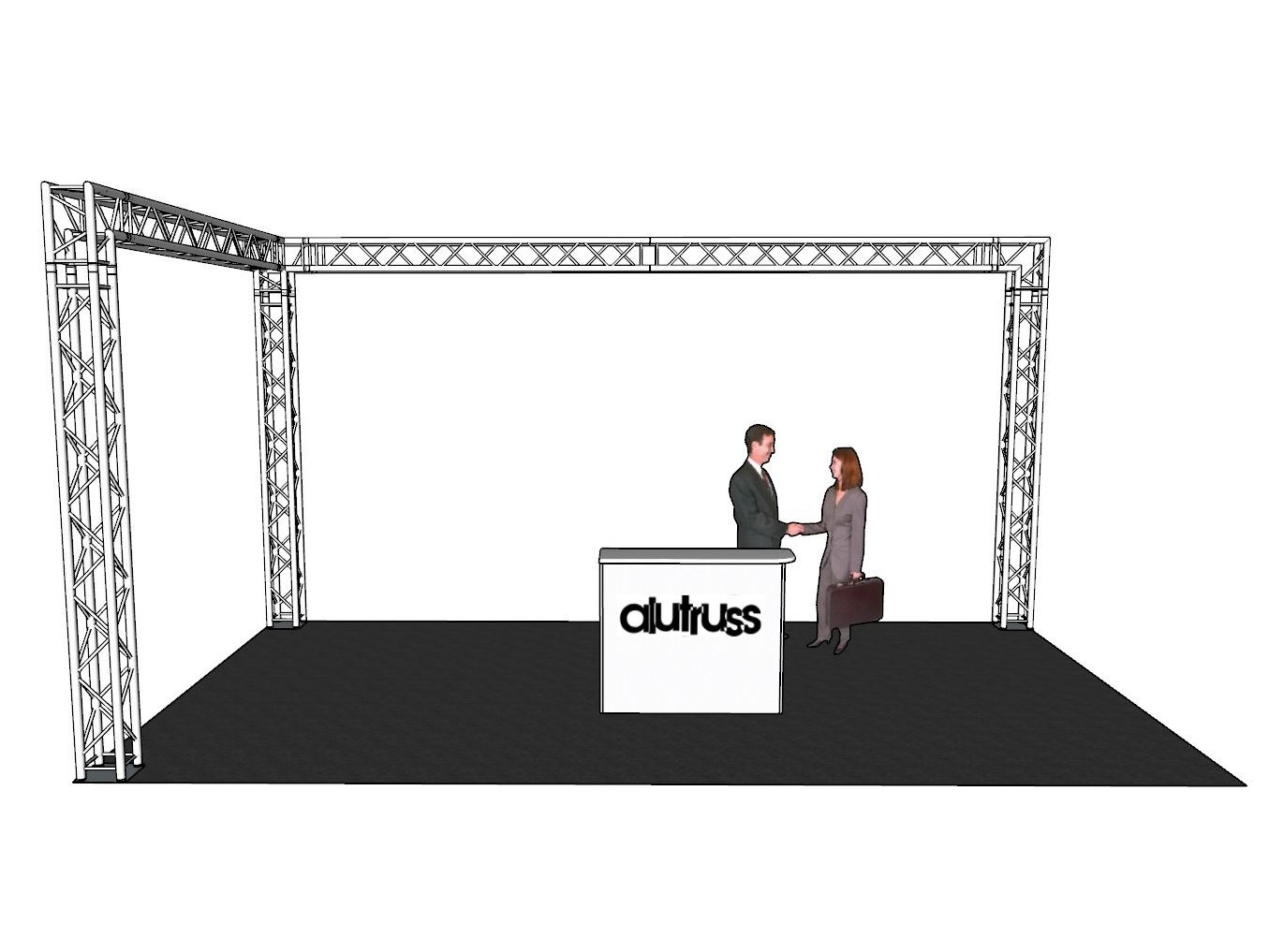 ALUTRUSS Traversenset QUADLOCK 6082 L-Form 7x4x3,5m-2