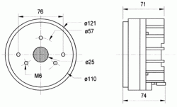 Visaton DR 45 N