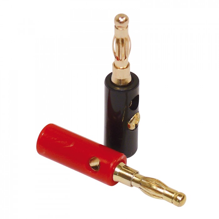 Dynavox Bananenstecker 2 x rot, 2 x schwarz Dynavox Bananenstecker 2 x rot, 2 x schwarz