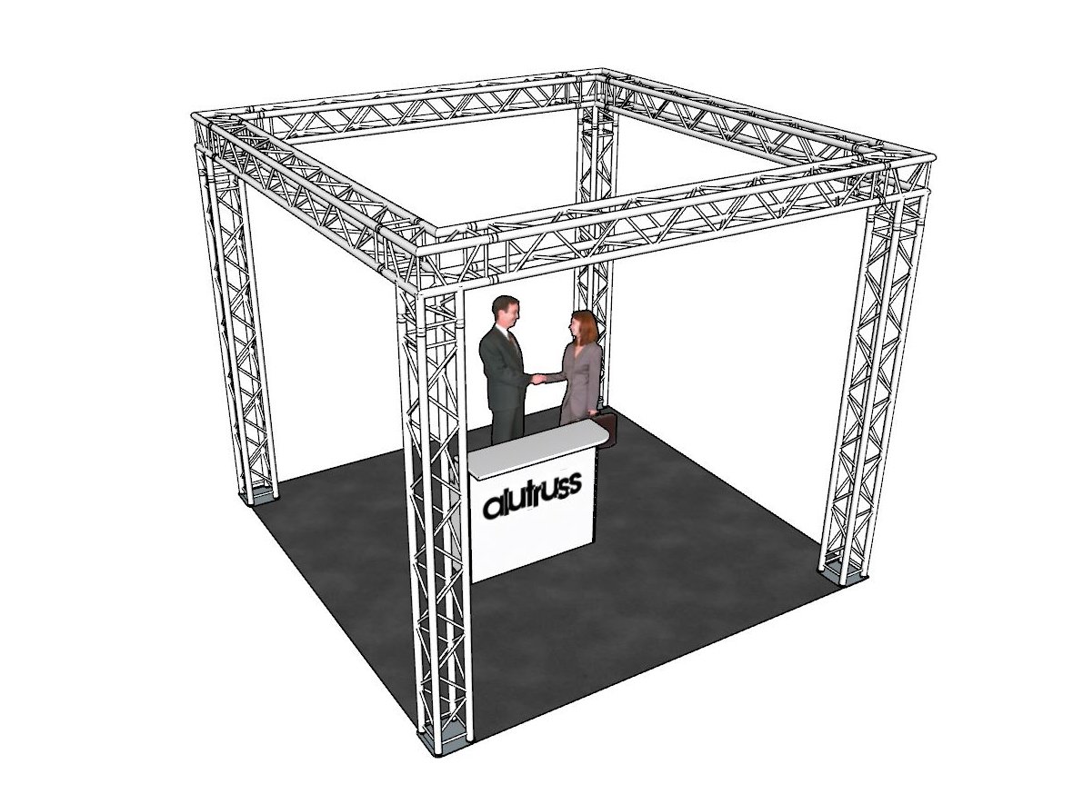ALUTRUSS Traversenset QUADLOCK 6082 Quadrat 4x4x3,5m-1