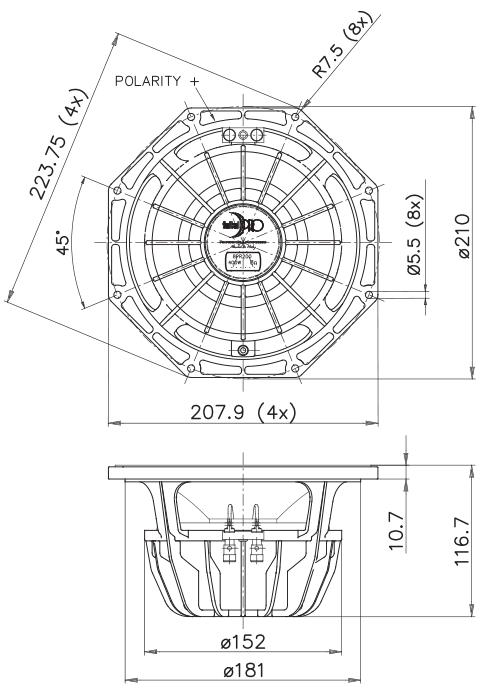 Faital PRO 8PR200 Faital PRO 8PR200