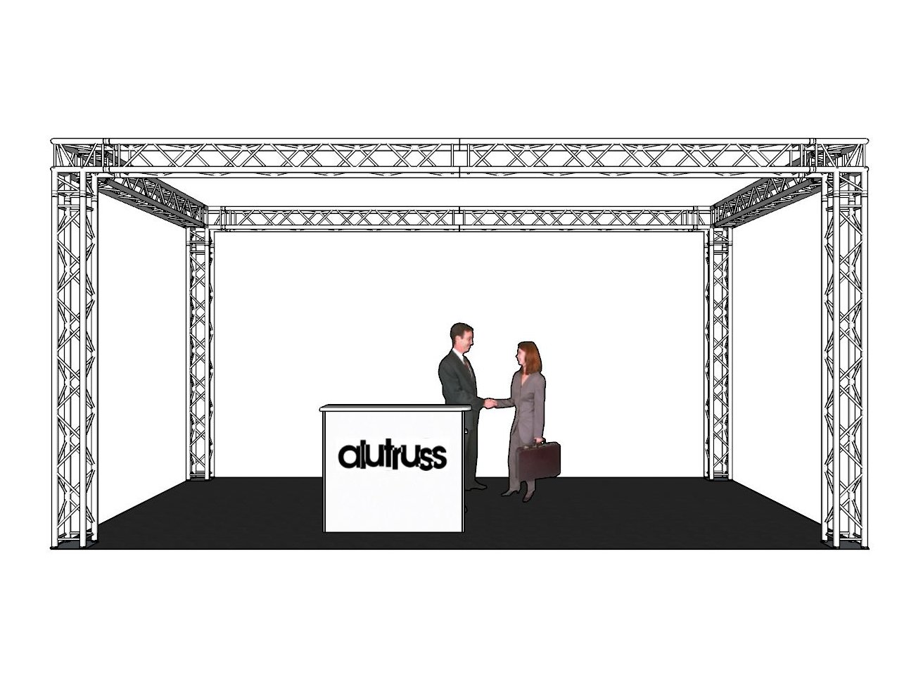 ALUTRUSS Traversenset QUADLOCK 6082 Rechteck 7x4x3,5m-1 ALUTRUSS Traversenset QUADLOCK 6082 Rechteck 7x4x3,5m-1