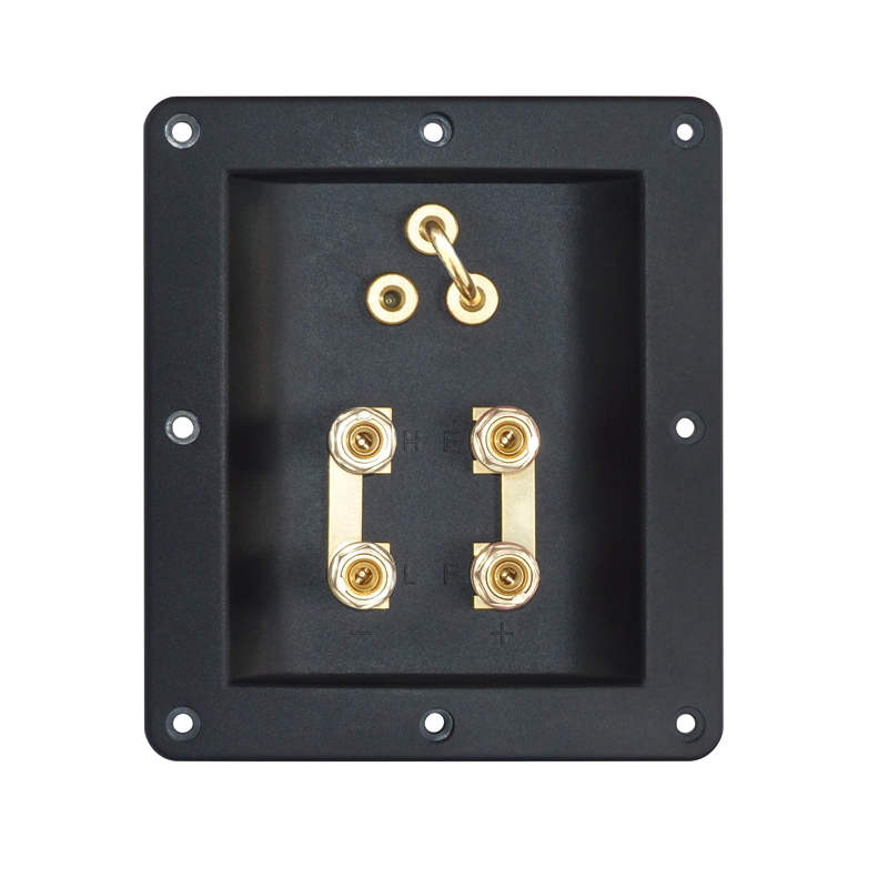 Dynavox High-End Bi-Amping-Anschlussterminal mit Steckbrücke Dynavox High-End Bi-Amping-Anschlussterminal mit Steckbrücke