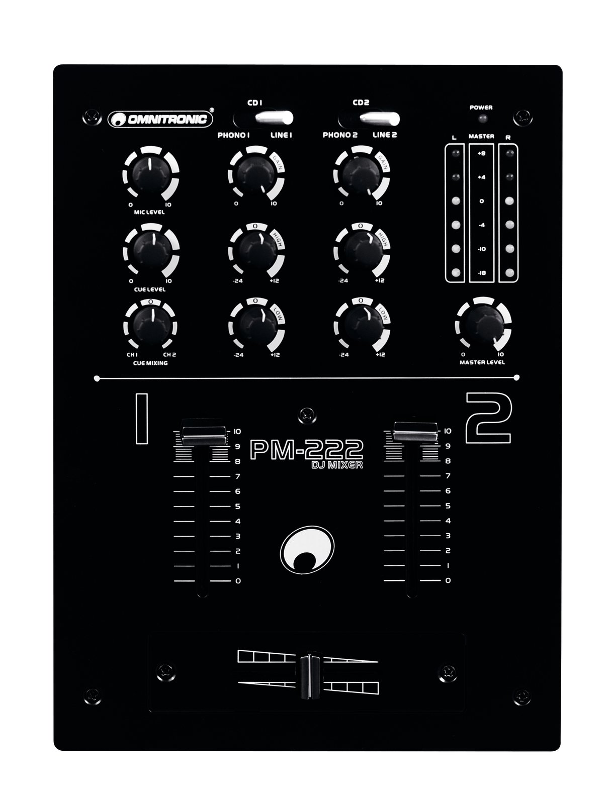 OMNITRONIC PM-222 2-Kanal-DJ-Mixer