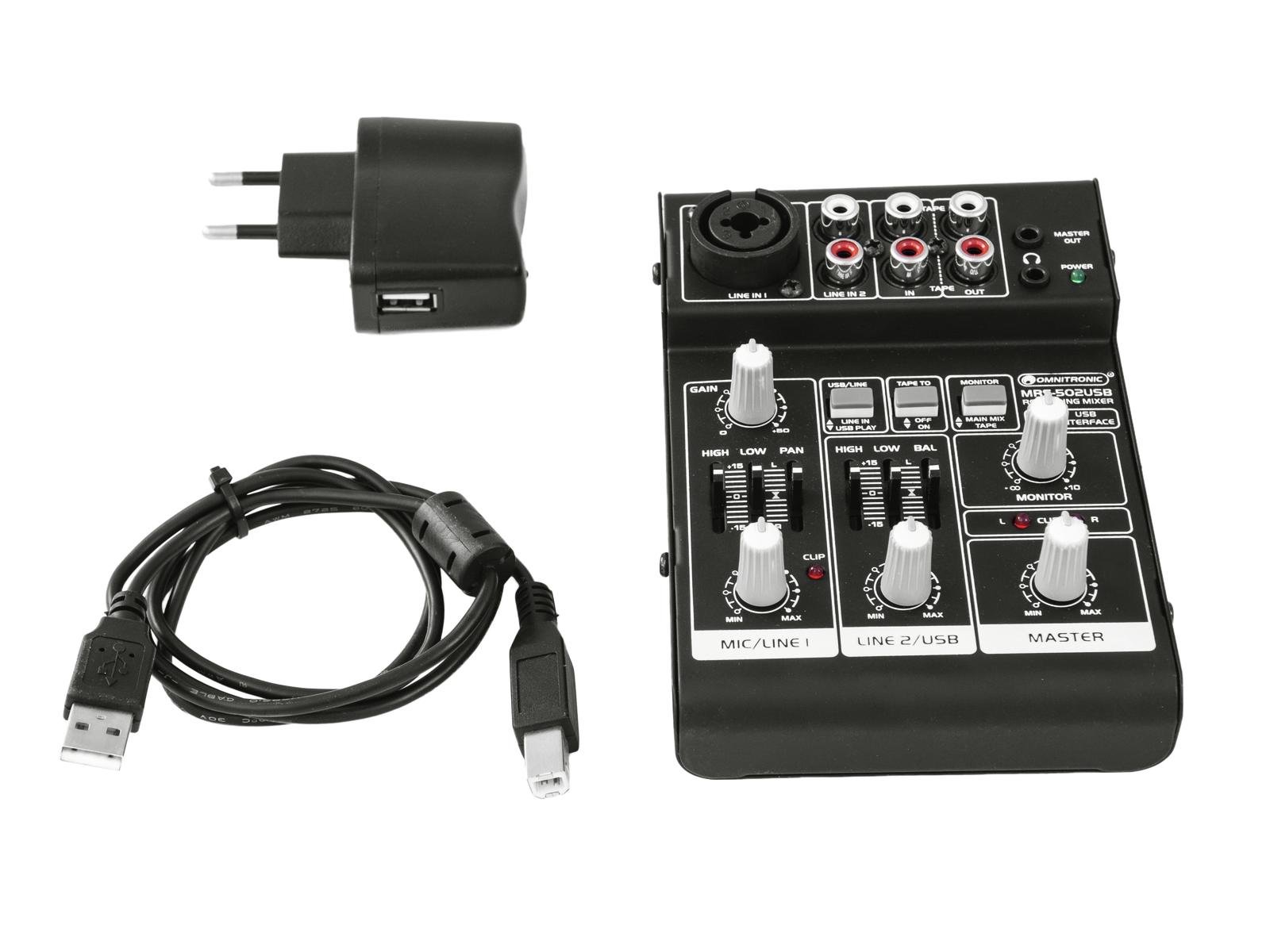 OMNITRONIC MRS-502USB Recording-Mixer