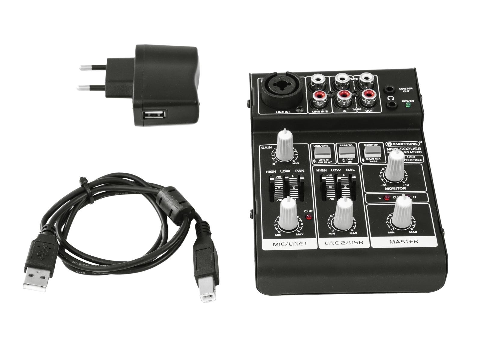 OMNITRONIC MRS-502USB Recording-Mixer OMNITRONIC MRS-502USB Recording-Mixer