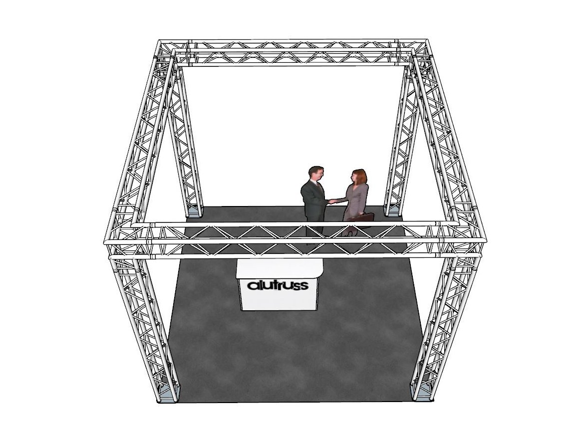 ALUTRUSS Traversenset QUADLOCK 6082 Quadrat 4x4x3,5m-2